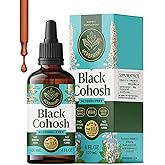 HERBAMAMA Black Cohosh Tincture - Vegan Women's Support with Black Cohosh Root Extract Drops - Non-GMO, Alcohol & Sugar-Free Liquid Herbal Supplement, 168-Day Supply