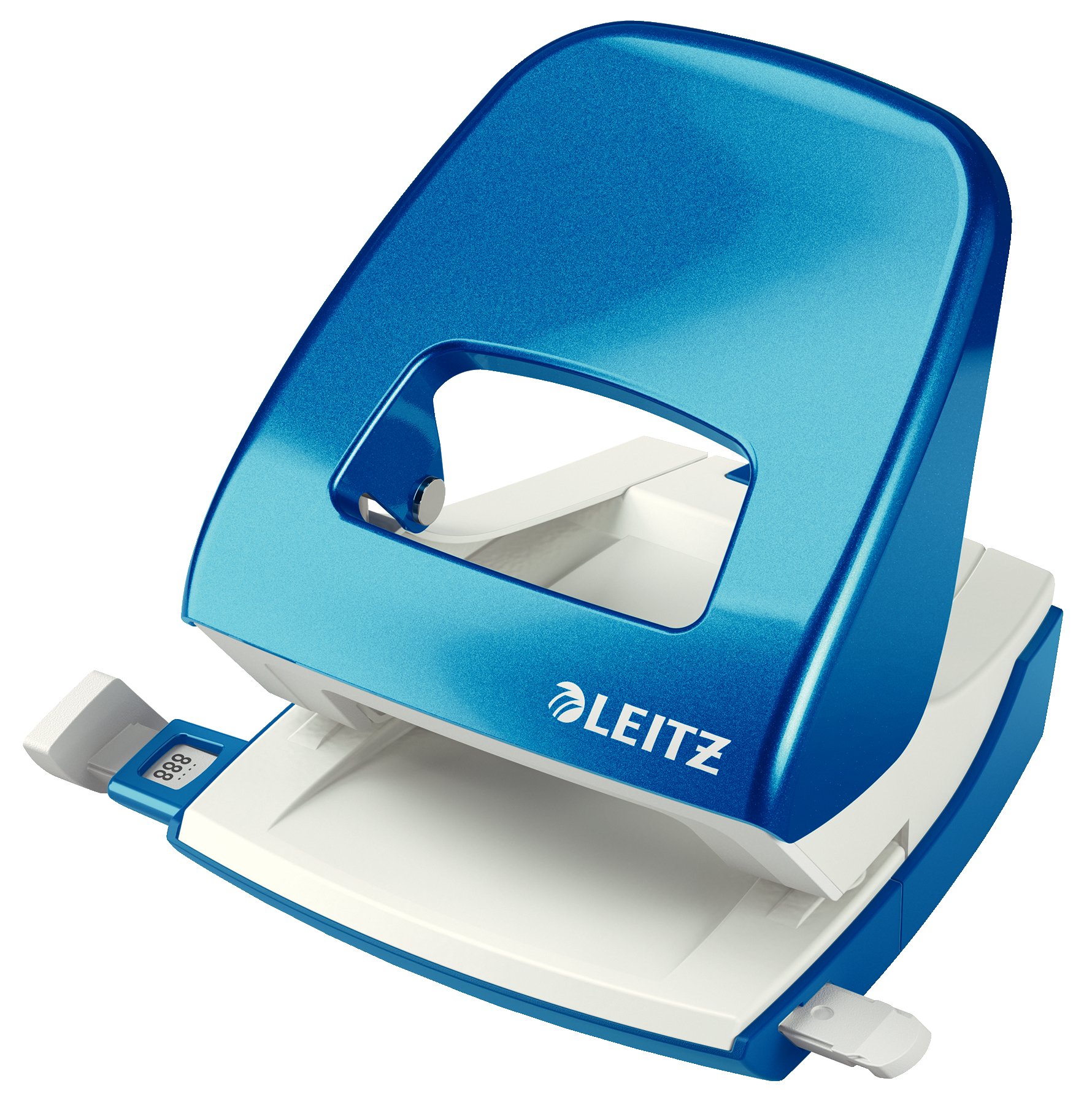 Leitz 5008 Punch 2-Hole Medium-duty Durable Metal Capacity 30x 80gsm Metallic Blue - Ref 50082036