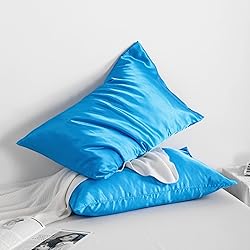 NTBAY 2 Pack Satin King Pillowcases for Hair and