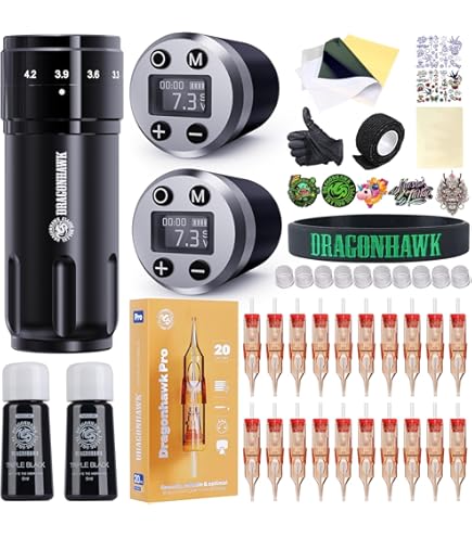 Amazon.com: BIGWASP Z3 Wireless Rotary Tattoo Machine Pen, 6