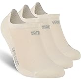 ZEAL WOOD Merino Wool/Bamboo No Show/Ankle/Crew Athletic Socks Running Golf Tennis Hiking Socks,1/3 Pairs