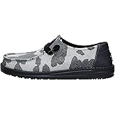 HEYDUDE Women's Wendy Sparkle Animal Print Slip-On Loafers | Lightweight Comfortable Walking Shoes for Women