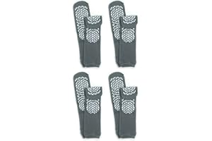 GBM Secure Step Double-Sided Tread Non Slip Safety Socks, 4 Pair