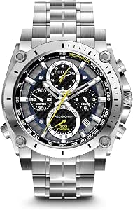 Amazon.com: Bulova Precisionist - Reloj cronógrafo para hombre, Cronógrafo,  reloj de buceo, movimiento de cuarzo, Plateado : Bulova: Ropa, Zapatos y  Joyería