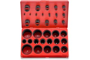 NEIKO 50444A Rubber O-Ring Assortment Kit, Buna-N Gasket Sealing Rings and Replacement O-Rings, 32 Metric Sizes, 419-Piece Kit