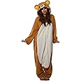SAZAC San-X Licensed Rilakkuma Kigurumi - Onesie Jumpsuit Halloween Costume (Adults)