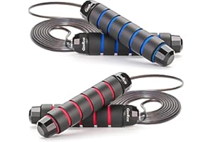 GoxRunx Jump Rope Skipping Rope for Fitness Workout Tangle-Free Speed Jumping Rope for Exercise Jump Ropes for Men Women and Kids
