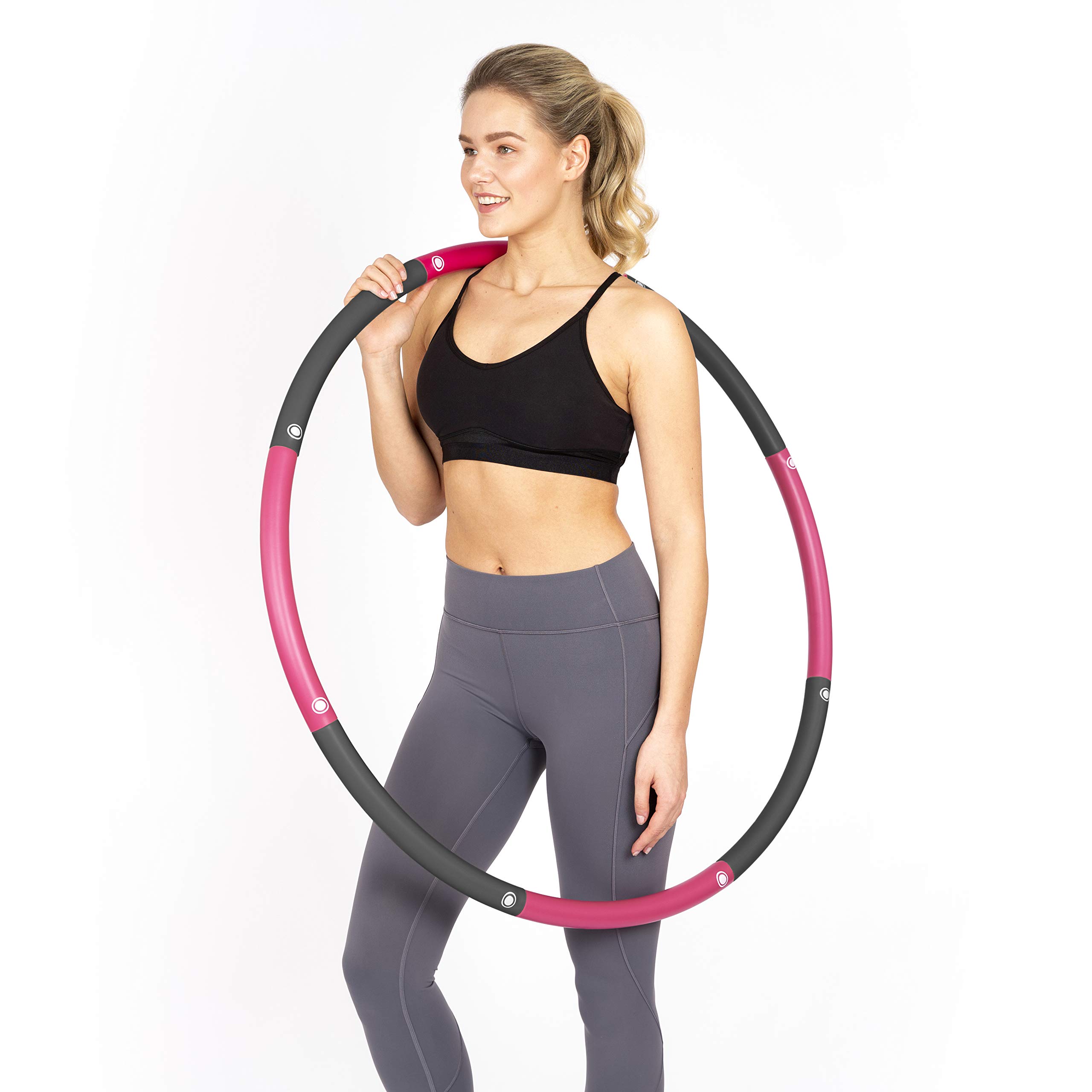 A-Artist Fitness Hula Hoop by Healthy Model Life - Easy to Spin, Premium Quality and Soft Padding Hula Hoop - 2lbs