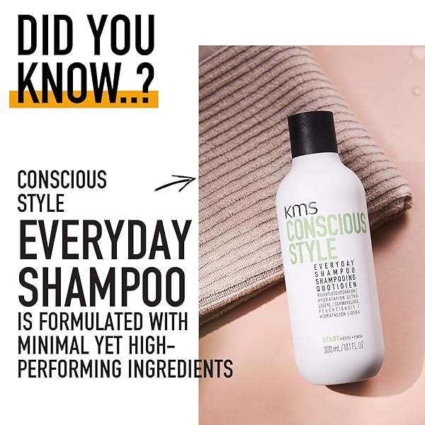KMS CONSCIOUSSTYLE EVERYDAY SHAMPOO FOR WEIGHTLESS MOISTURE, 25.3 FL OZ