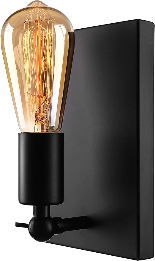 BAYCHEER Vintage Wall Lamp Indoor Light Bare Bulb Edison Socket Wall