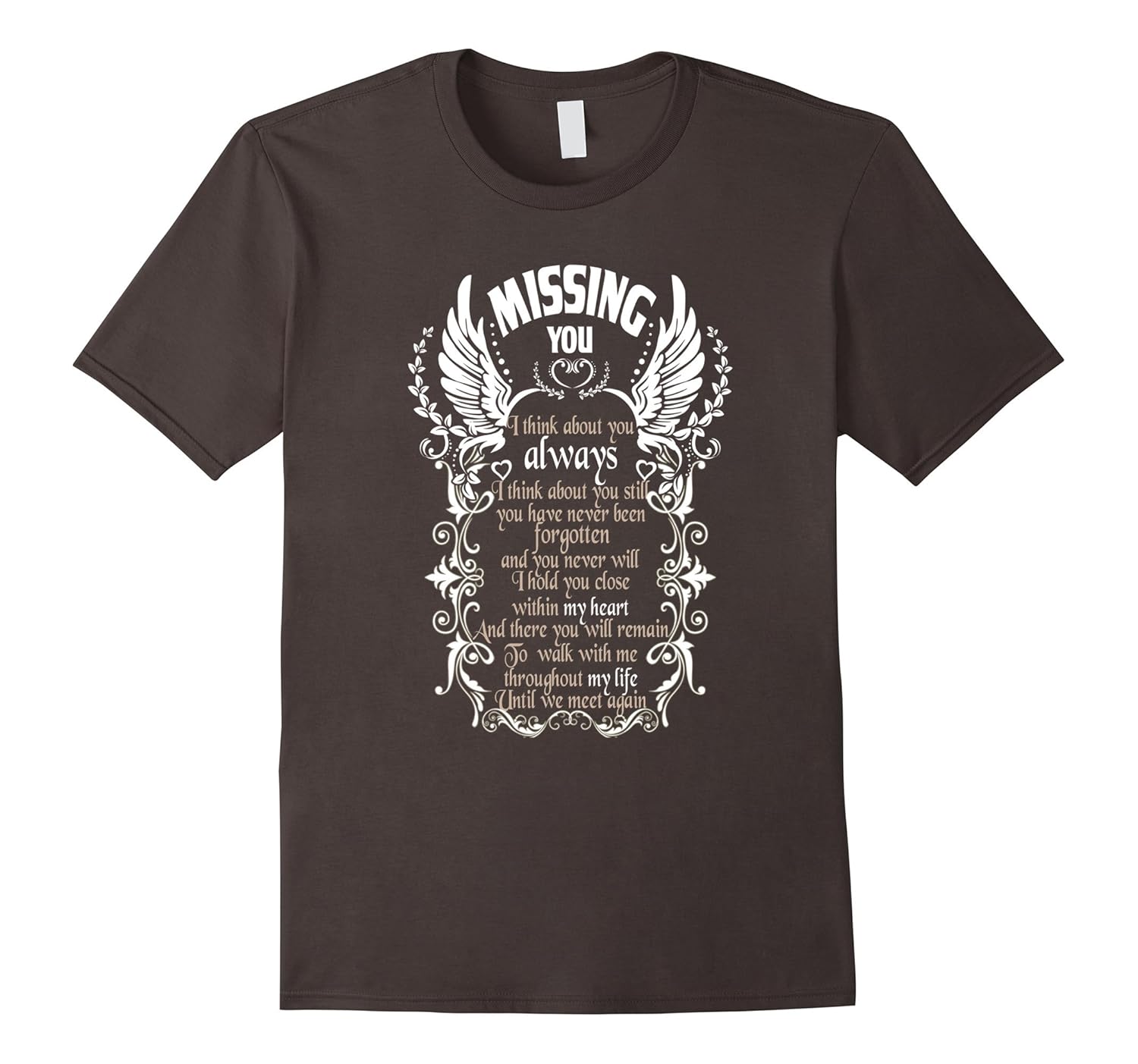 I Love And Miss You T-Shirt Missing Daddy Memorial Shirt-anz