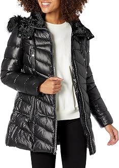 Andrew Marc Women's Faux Down Puffer 