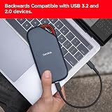 SanDisk Extreme PRO Portable SSD USB4 2TB Read 3800 MB/s Write 3700 MB/s view 3