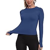 MathCat Seamless Workout Shirts for Women, Long Sleeve Workout Tops for Women, Yoga Sports Athletic Gym Tops