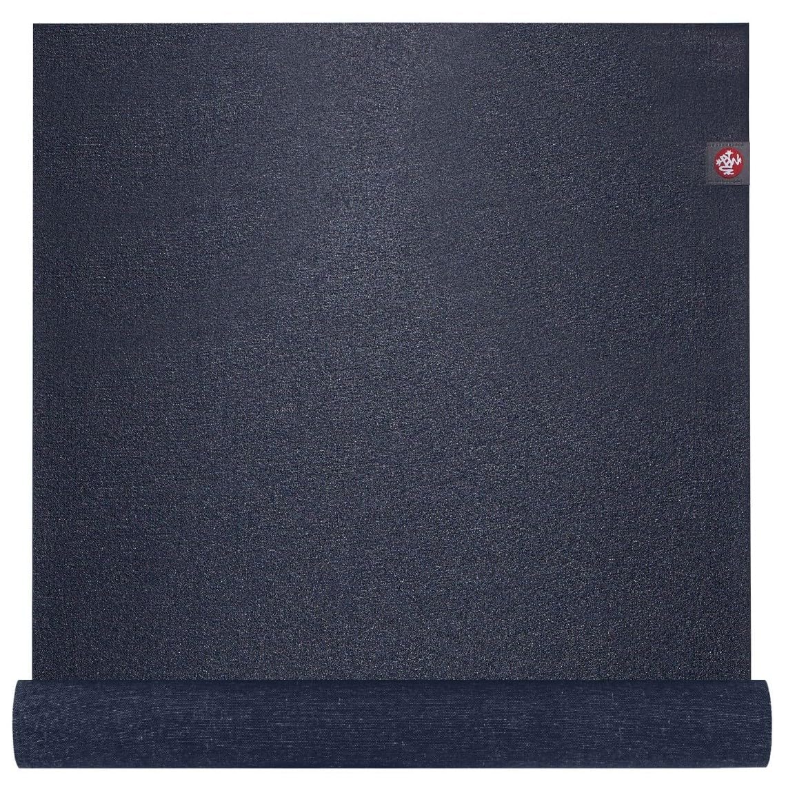 Manduka eKO Superlite Yoga Mat for Travel - Lightweight, Easy to Roll and Fold, Durable, Non Slip Grip, 1.5mm Thick, Midnight Blue, 71" x 24"