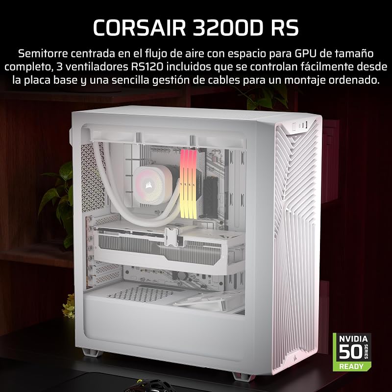 3200D RS Caja para PC Semitorre – Blanco