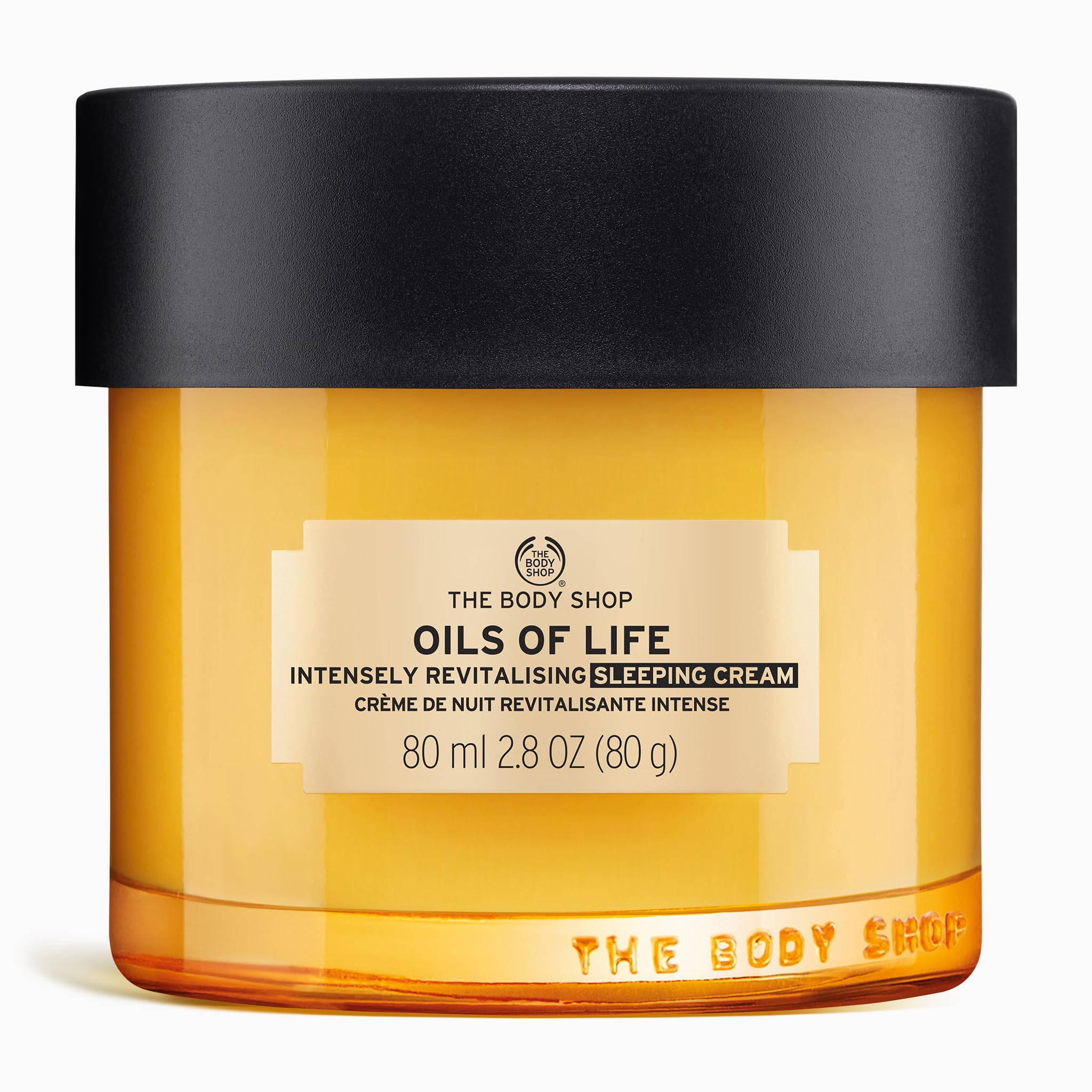 The Body Shop Oils of Life Sleeping Cream (1x 80ml), Night Cream for Tired Looking, Dehydrated Skin, Moisturises, Revitalises & Nourishes Overnight, With Black Cumin, Rosehip Seed Oils & Olive Oil — image 1