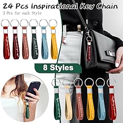 Fumete 24 Pcs Inspirational Keychain Gift Employee