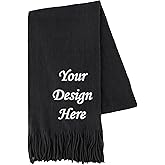 TopTie Personalized Scarf for Men and Women, Custom Embroidered Scarves with Logo