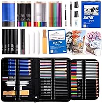 72 Drawing Sketching Pencils, Art Supply Drawing Pencils Set in