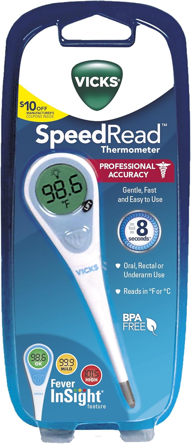 Vicks SpeedRead V912US Digital Thermometer, 1 Count (Pack of 1): Health & Personal Care