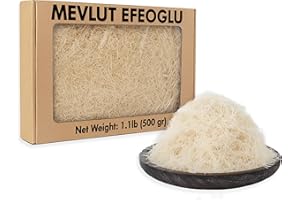 MEVLUT EFEOGLU Kataifi for Dubai Chocolate, Natural Kataifi Shredded Fillo Dough, Dried & Chopped Knafeh, 1.1 Lb (500 g) Katafi, Shredded Phyllo Kadayif