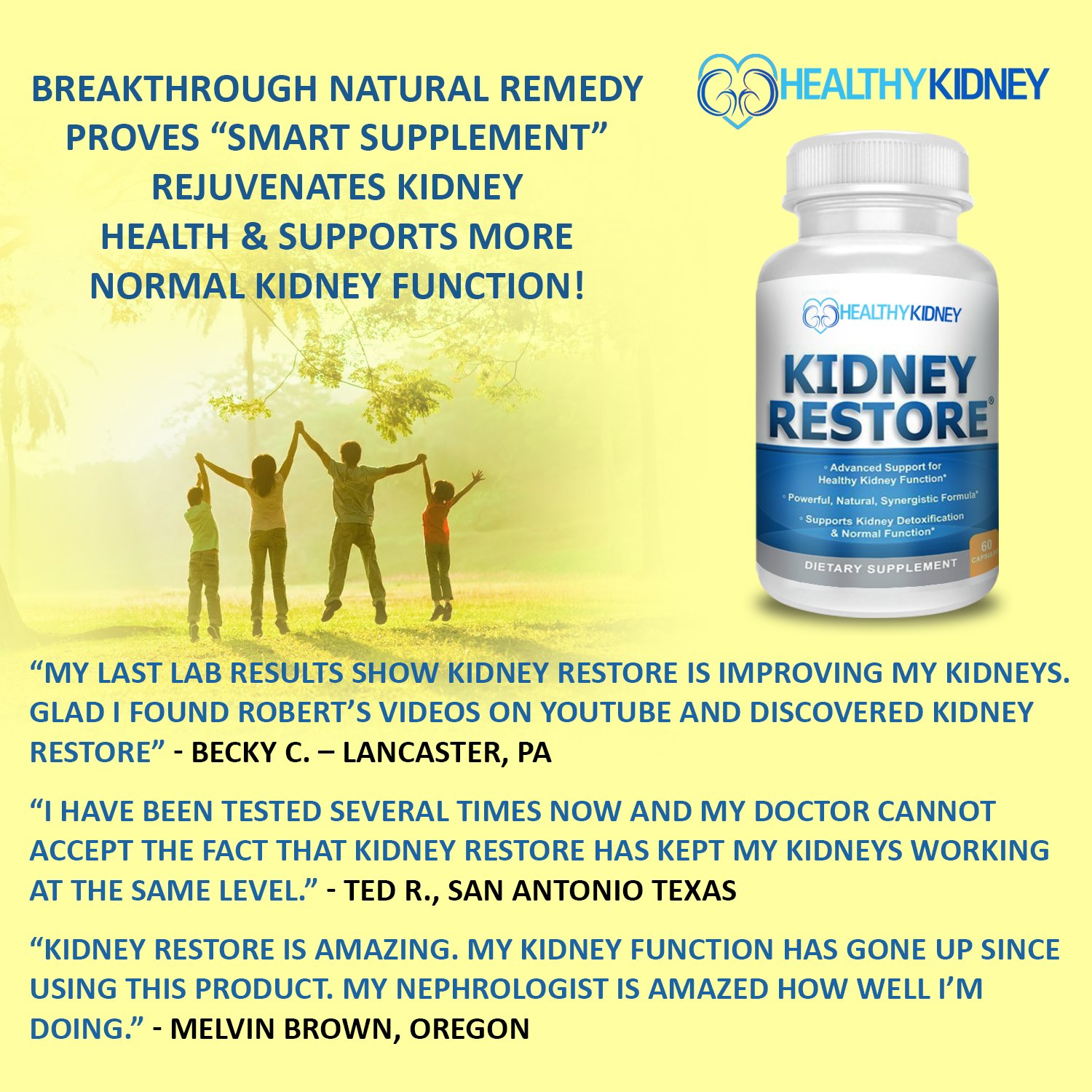 Natural Kidney Cleanse to Support Kidney Function and Detox, Advanced