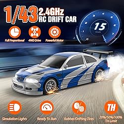 RC Drift Car, 1/43 Mini RC Drift Car with