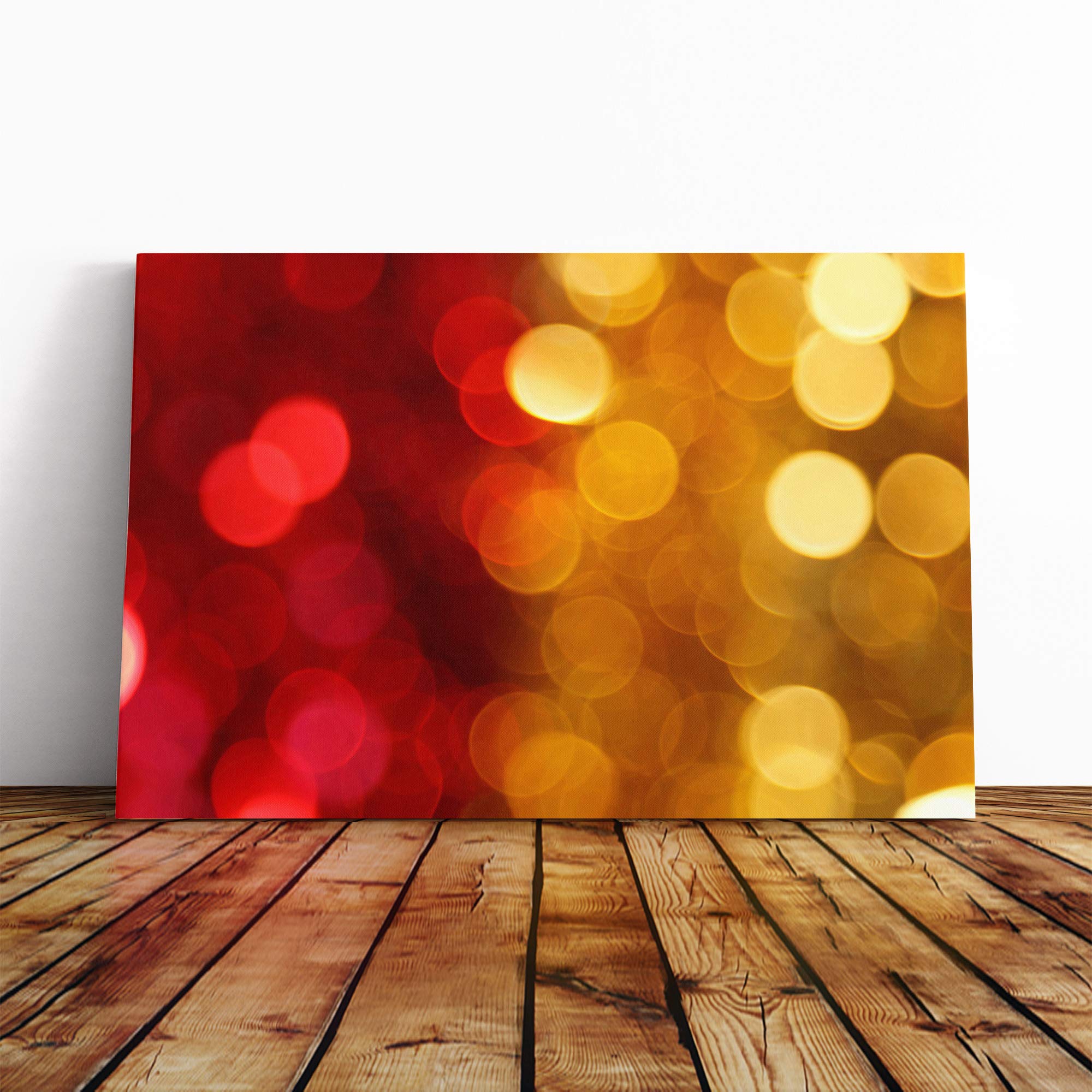Wall Red and Yellow Abstract Art (2) Canvas Print | Gallery Wrapped 30mm Frame Wall Art | 20x14 inches | Ready to Hang | Abstract Picture | Living Room Bedroom Lounge Office