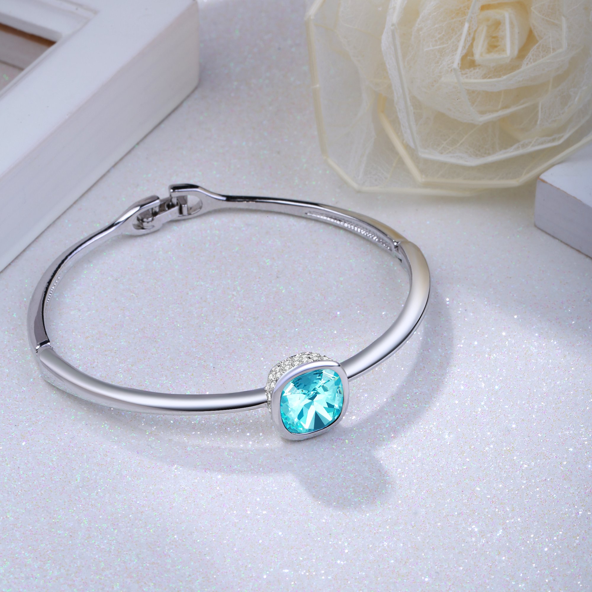 GEORGE · SMITH Womens Bracelets Bangle Jewelry Gifts, Crystal from Swarovski