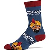 ooohyeah Men's Zoltar Novelty Crew Socks, Funny Crazy Silly Casual Dress Cotton Socks, Zoltar Fortune Teller
