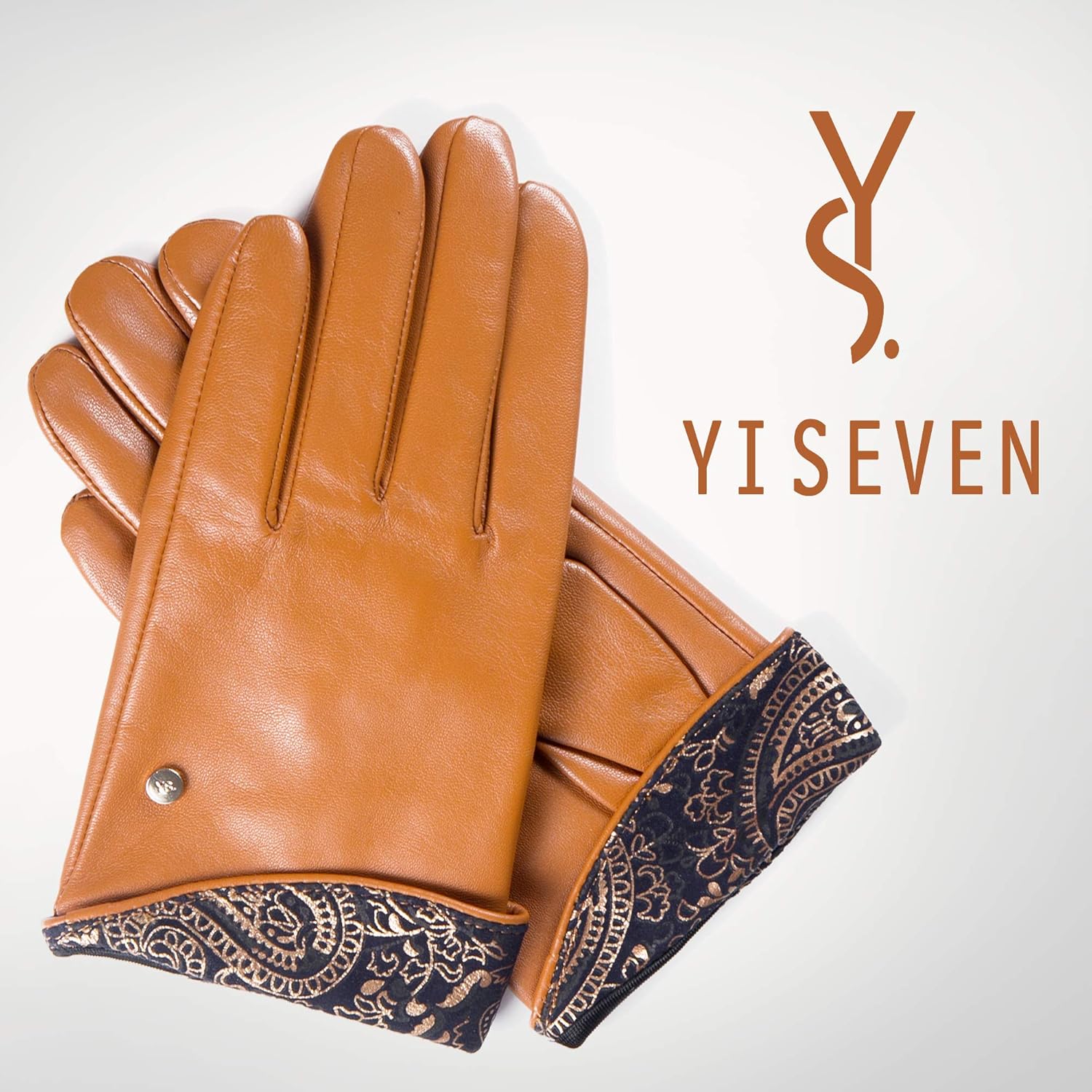 YISEVEN Women/&rsquo;s touchscreen Fashion Lambskin Leather Gloves