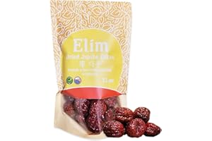Elim Farms Dried Jujube Dates, (Grown 100% Naturally in California),12 oz Pre-Washed Bag
