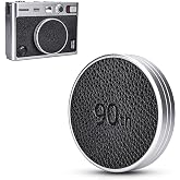 Retro Leather Lens Cap for Fujifilm Insta Mini EVO, Aluminum Anti-Dust Anti-Scratches Lightweight Camera Lens Cover with Soft EVA Interior, Accessories for Fuji Mini Evo Lens Protection Cover