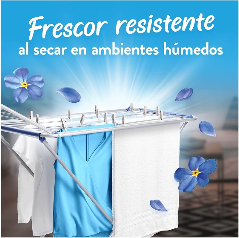 Amaciador de Ar Fresco Alpino Frescor 36 Lavagens, 504ml, Frescura Resistente à Secagem Em Ambientes Húmidos Ou Sol Intenso