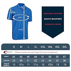 Premium Wear Men's High Moisture Wicking Polo T