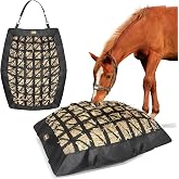 MIYABALA Hay Bag for Horses,Ultra-Slow Feed Hay Bag for Ground Feeding (1) | Designs for Horses,Goats,Cows,Premium 1680D Oxford Cloth,Easy to Fill and Hang with Wide Opening and Adjustable Straps