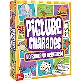 Outset Media Picture Charades for Kids - No Reading Required! - Contains 4 Deck, 192 Cards Total - Ages 4+
