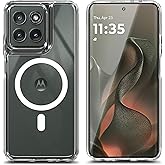 YZB Magnetic for Motorola Edge-2025 Case, Crystal Clear | Compatible with MagSafe | Slim Fit Lightweight, Military-Grade Protection, Yellowing Resistant, Scratch-Resistant Back