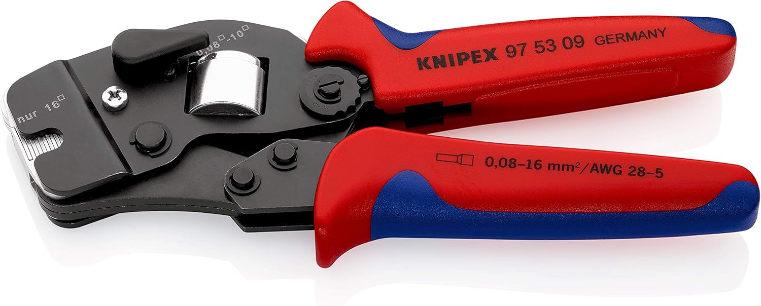KNIPEX Self-Adjusting Crimping Pliers for Wire Ferrules with Front Loading 0.08-16 mm², Square Compression, Crimping Tool - Image 3