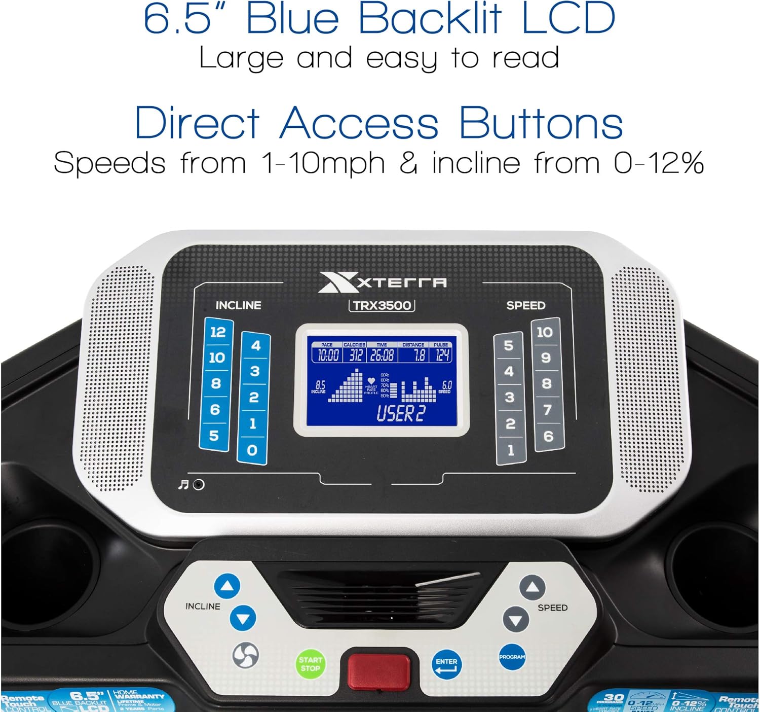 xterra fitness folding treadmill