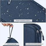 FYY Travel Cable Organiser 2-Layer Pouch Navy Blue Tech Accessories Bag view 4