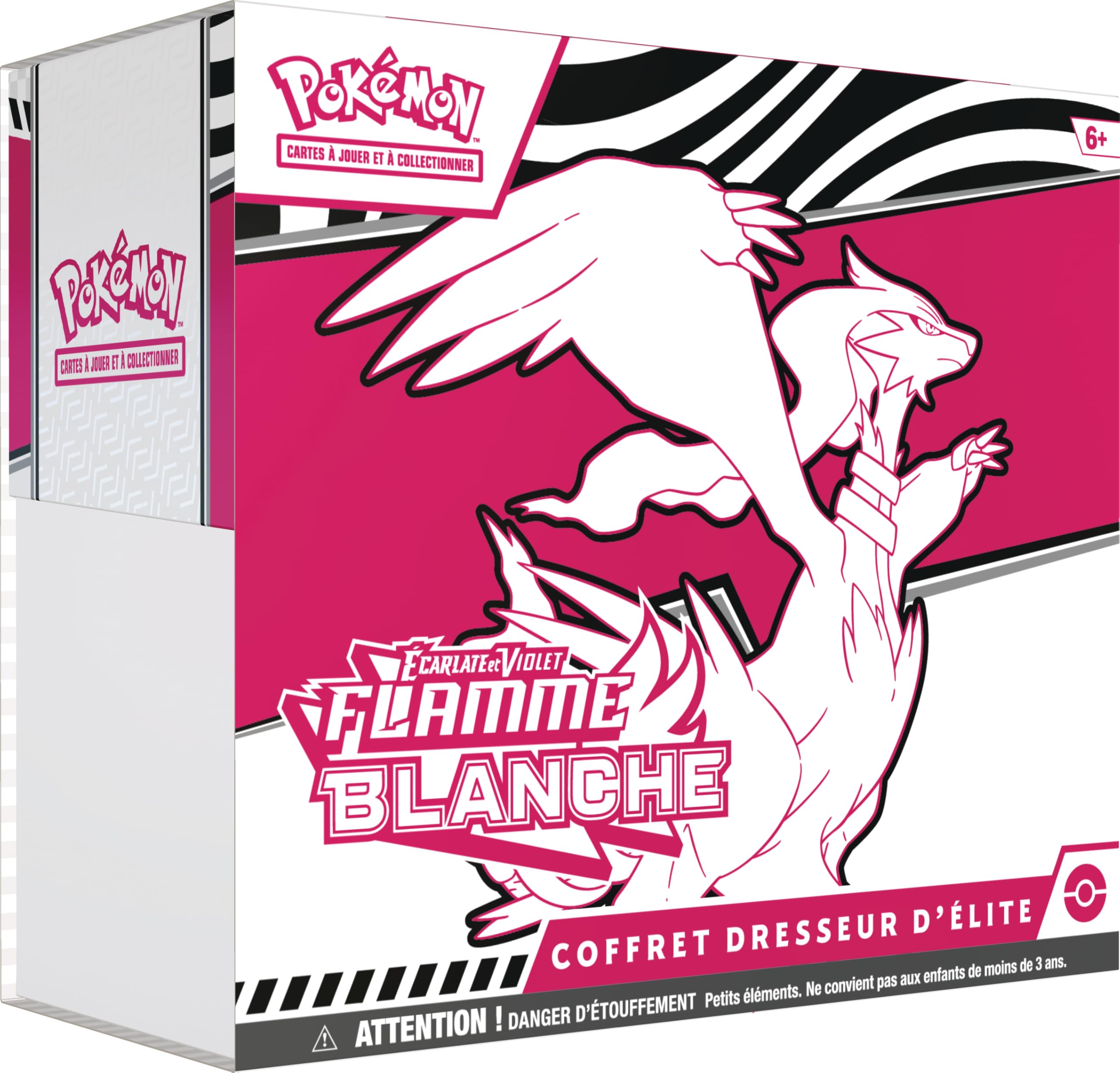 Pokémon: Scarlet & Purple Elite Trainer Set - White Flame - Reshiram (1 Fully Illustrated Boreas Promo Card, 9 Boosters & Premium Game Accessories)