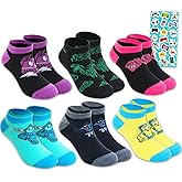 FORTNITE Fortnite Socks for Boys Set - 6 Pairs of Fortnite Themed Socks Size 4-6, Multicolor Cartoon Ankle Length Tube Socks, 6 Count, Boys (4-6 years), Unisex, Novelty Socks