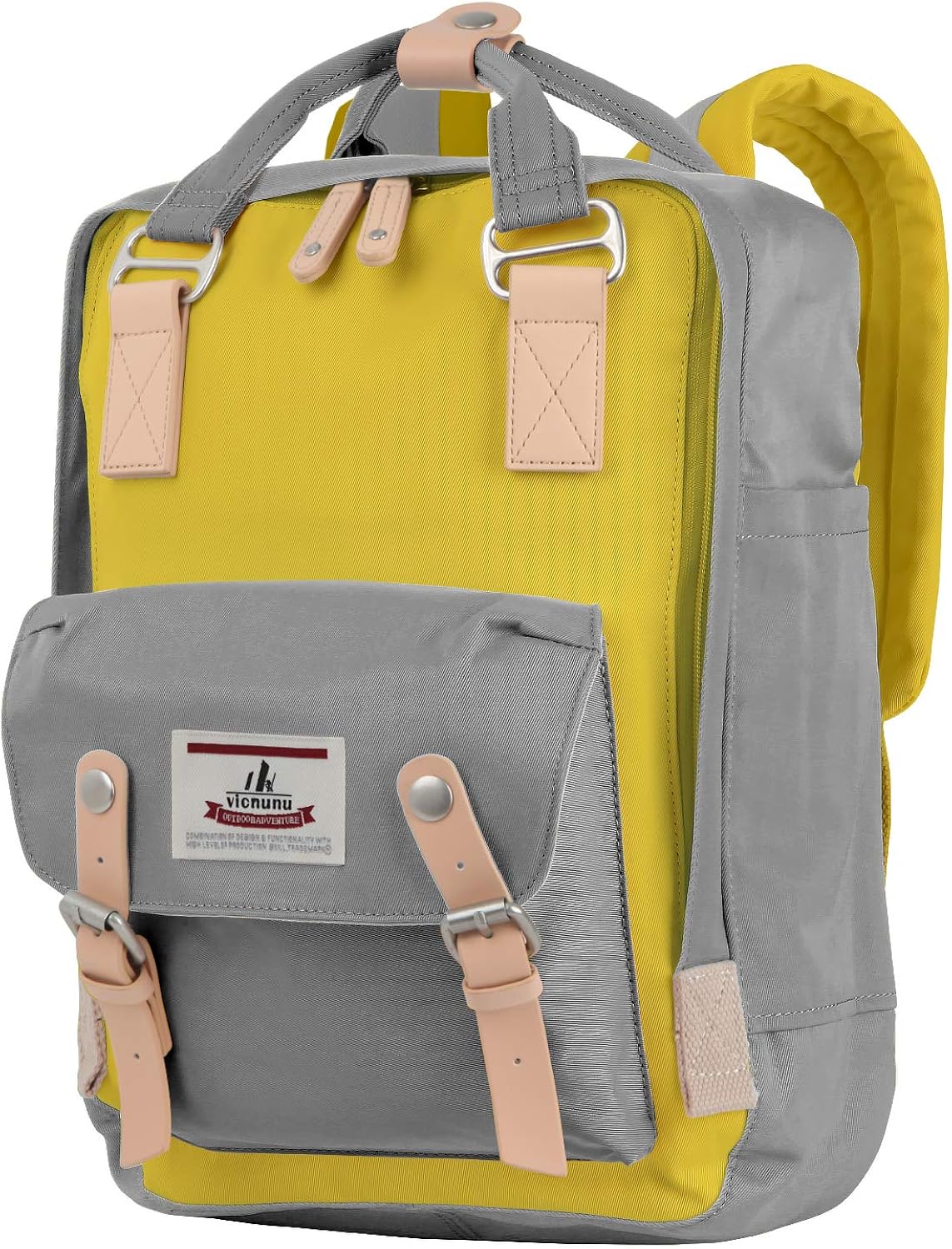 vicnunu Backpack 14" Waterproof Laptop Backpack for College & Student 15" Vintage Travel Backpacks for Women & Men