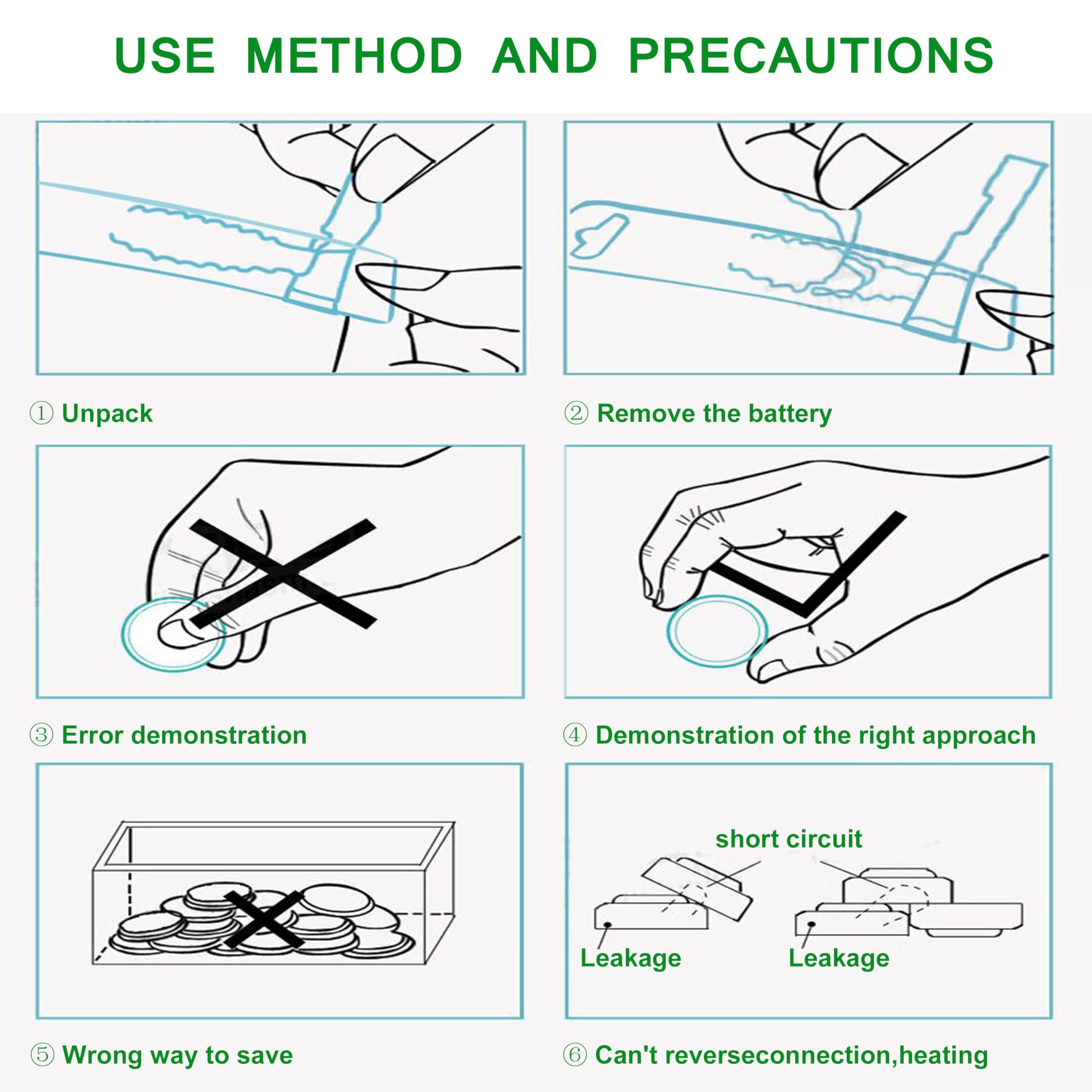 JNKXIXI 5 Pack CR2450 Battery Lithium Li-ion 600mAh CR 2450 3V Batteries