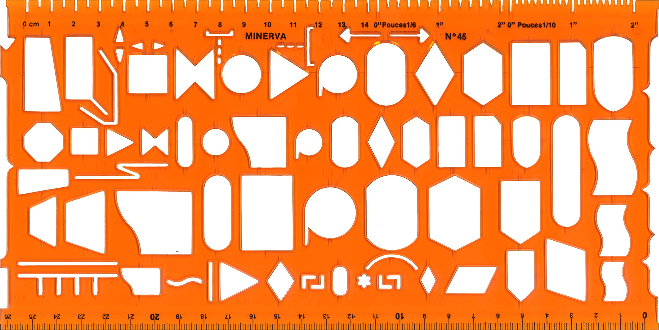 Minerva Organigraph Stencil Orange