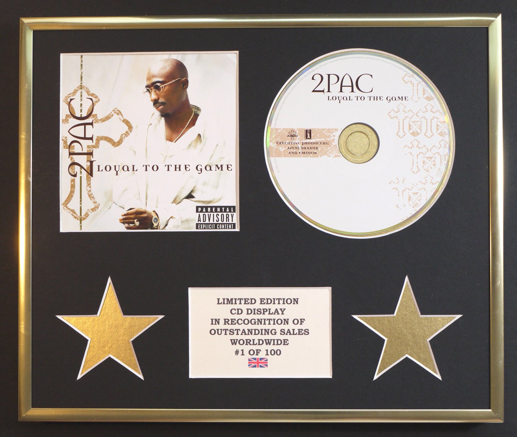 2PAC/CD DISPLAY/LIMITED EDITION/COA/LOYAL TO THE GAME
