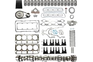 IGNISPARK E-1840-P Sloppy Mechanics Stage 2 Cam Lifters Kit w/ M295 Oil Pump/Camshaft Retainer Plate Gasket Fit for 1997-2007 GM Chevy LS1 V8 4.8L 5.0L 5.3L 6.0L 6.2L LS L92 L99 5.3L 5.7L 6.0L 6.2L Engines