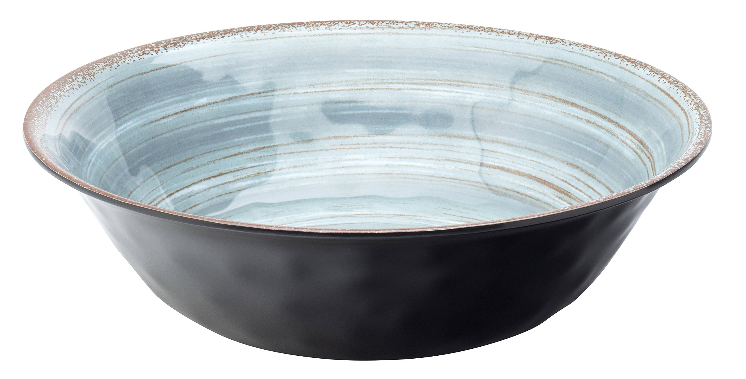 Utopia CT1037-000000-B01006 Wildwood Melamine Blue Bowl, 182cl Capacity, 25cm Diameter, Pack of 6
